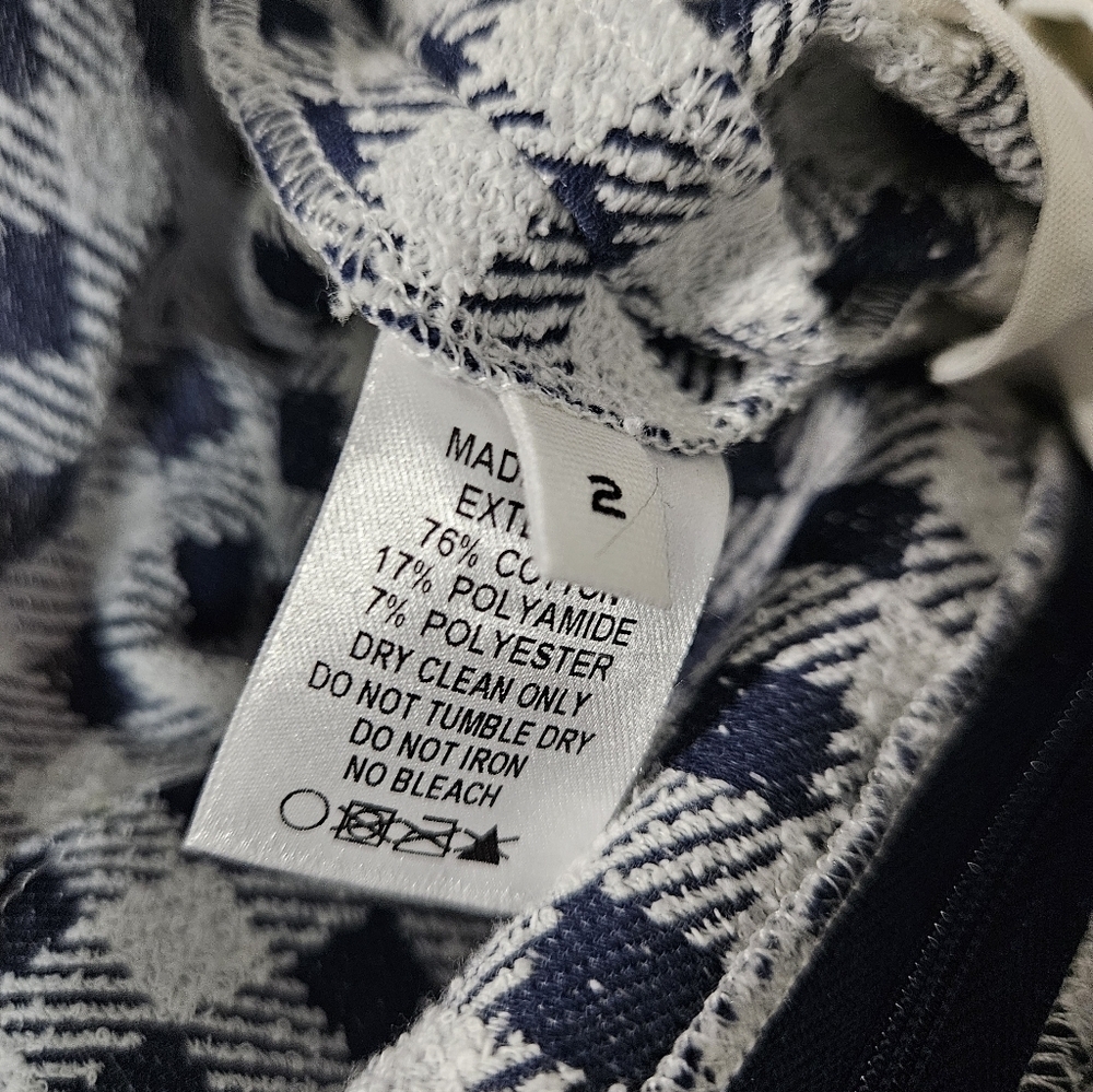 NWT LISA MARIE FERNANDEZ Cropped Gingham Cotton-blend Bouclé Straight-leg Pants - Picture 11 of 11
